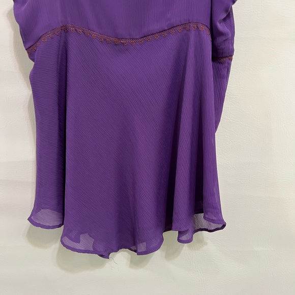 Mix It purple top with sequins boho sz 1x plus size EC - Picture 8 of 14